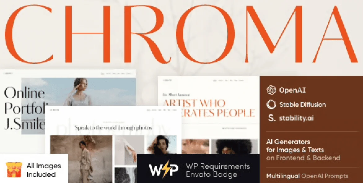 Chroma – Photography Portfolio WordPress Theme