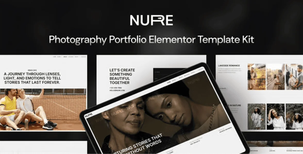 Nure – Photography Portfolio Elementor Template Kit