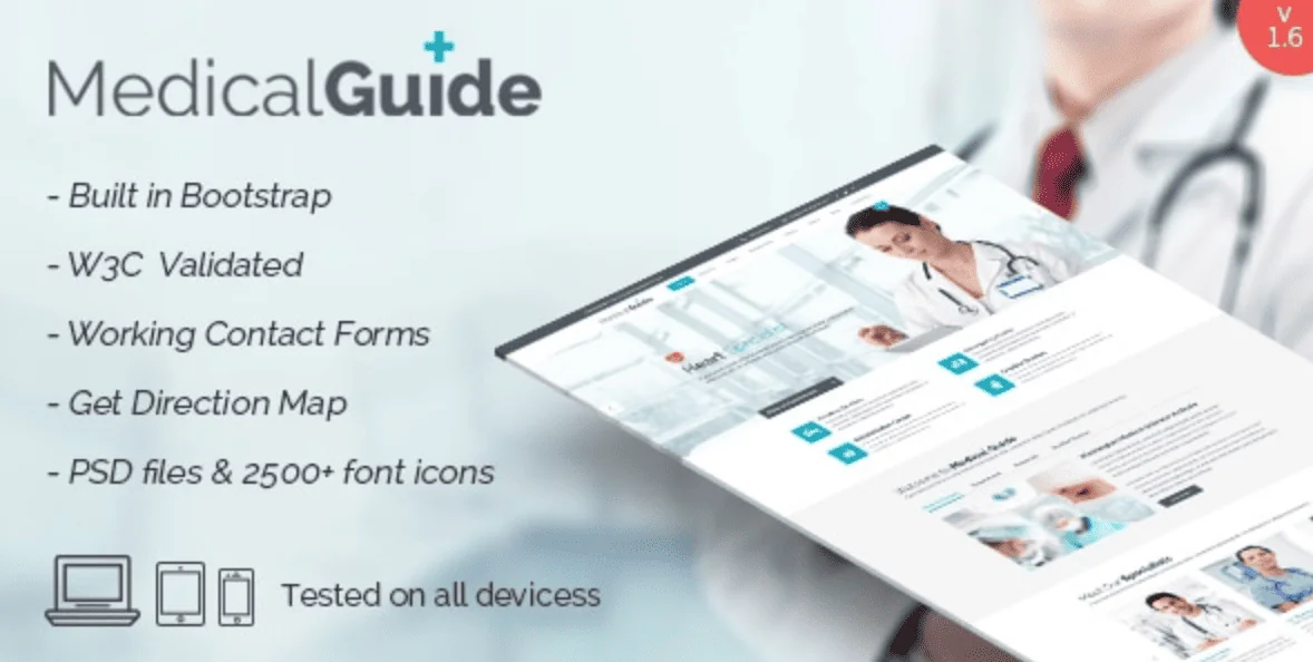 MedicalGuide – Health and Medical WordPress Theme