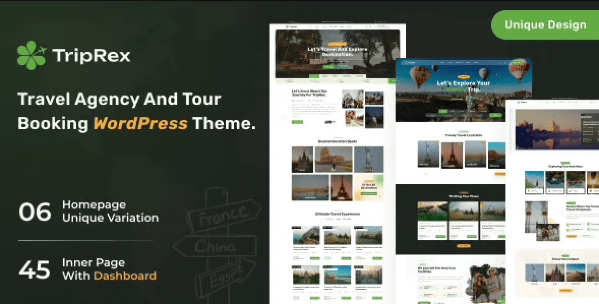 TripRex – Travel Agency and Tour Booking WordPress Theme