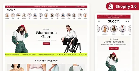 Guccy Luxury Fashion Shopify Theme