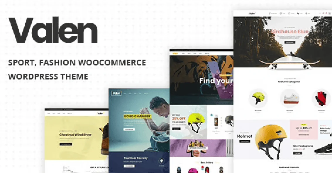 Valen – Sport Fashion WooCommerce WordPress Theme