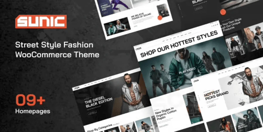 Sunic – Street Style Fashion WooCommerce Theme