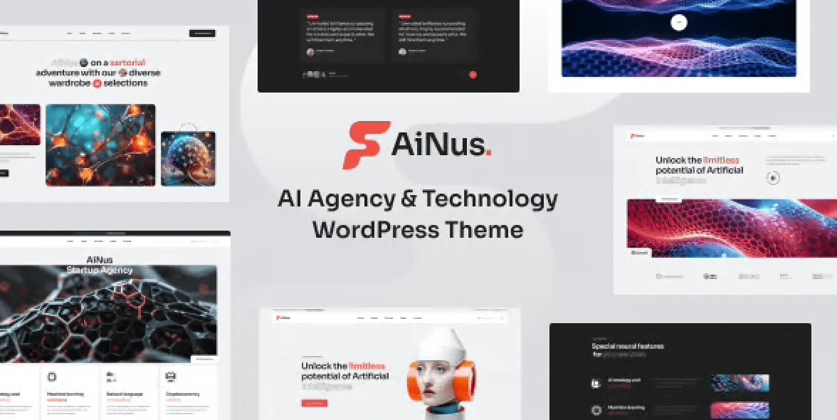 Ainus – AI Agency and Technology WordPress Theme