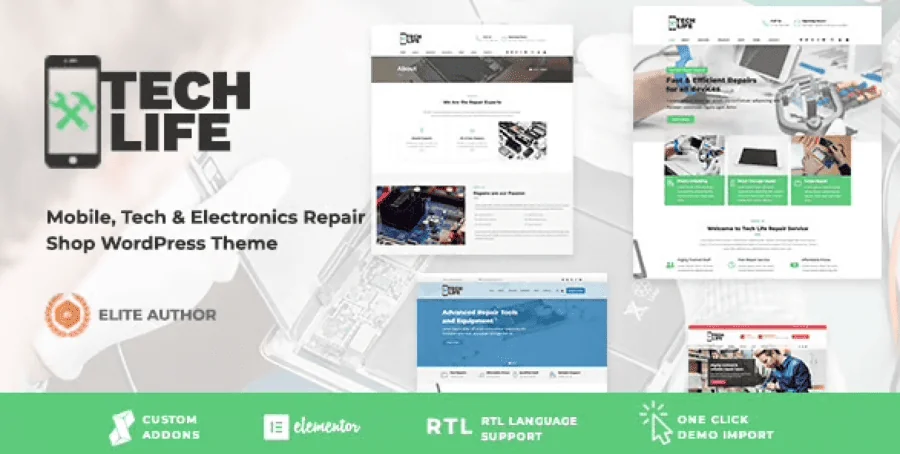 TechLife – Mobile, Tech and Electronics Repair Shop WordPress Theme