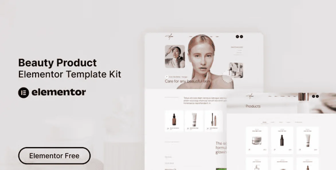 Auren – Beauty Product Elementor Template Kit