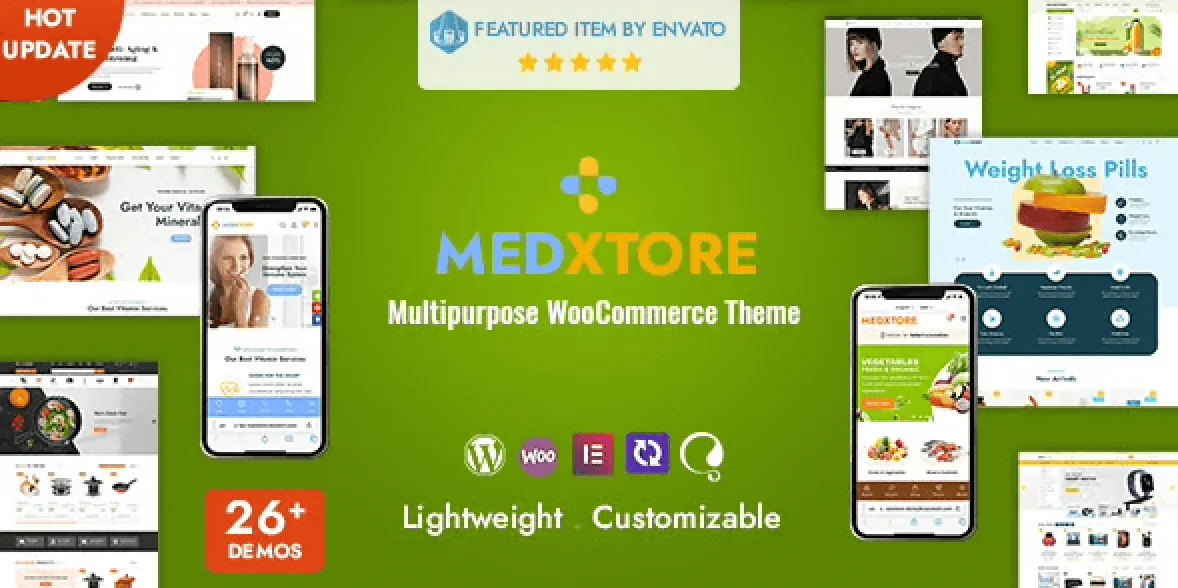 MedXtore – Pharmacy, Medical and Beauty Elementor WooCommerce Theme