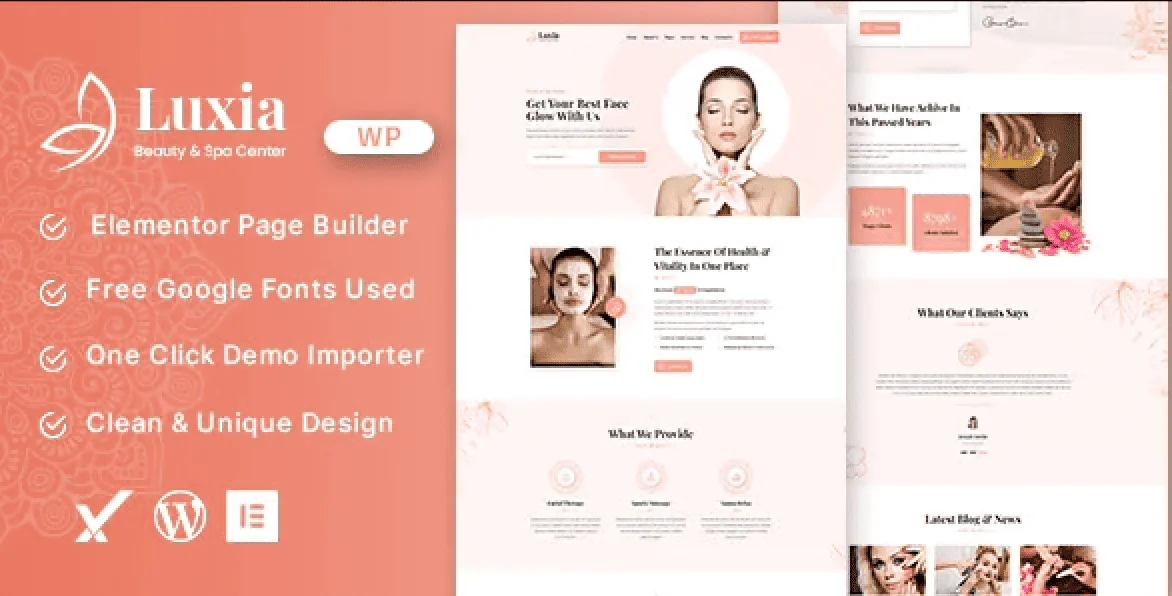Luxia – Beauty and Spa Center WordPress Theme