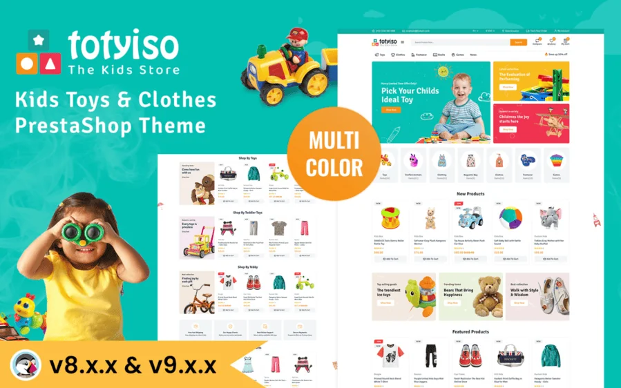 Totyiso Kids Toys and Clothes Store Prestashop