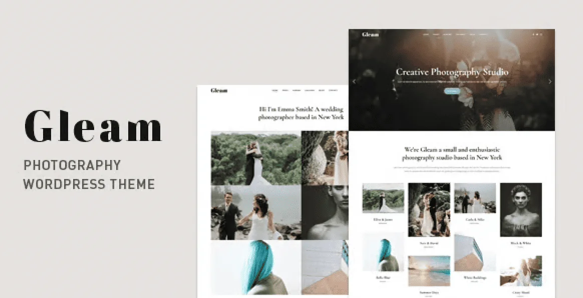 Gleam – Portfolio Photography WordPress Theme