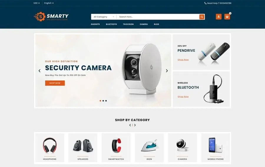 Smarty Electronics Prestashop Theme