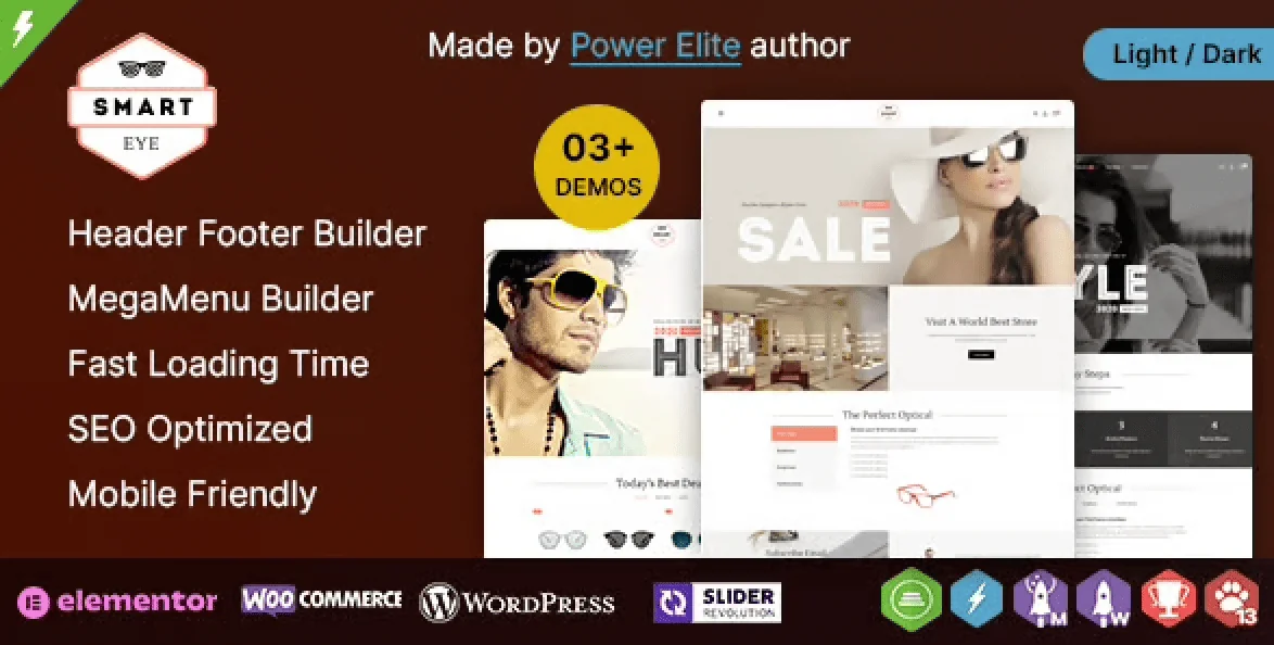 Smart Eye – Glasses and Fashion Elementor WooCommerce Theme