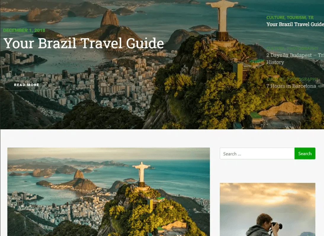 Traveler WordPress Theme