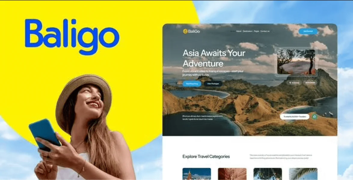 Baligo – Asian Travel Agency Elementor Kit Template